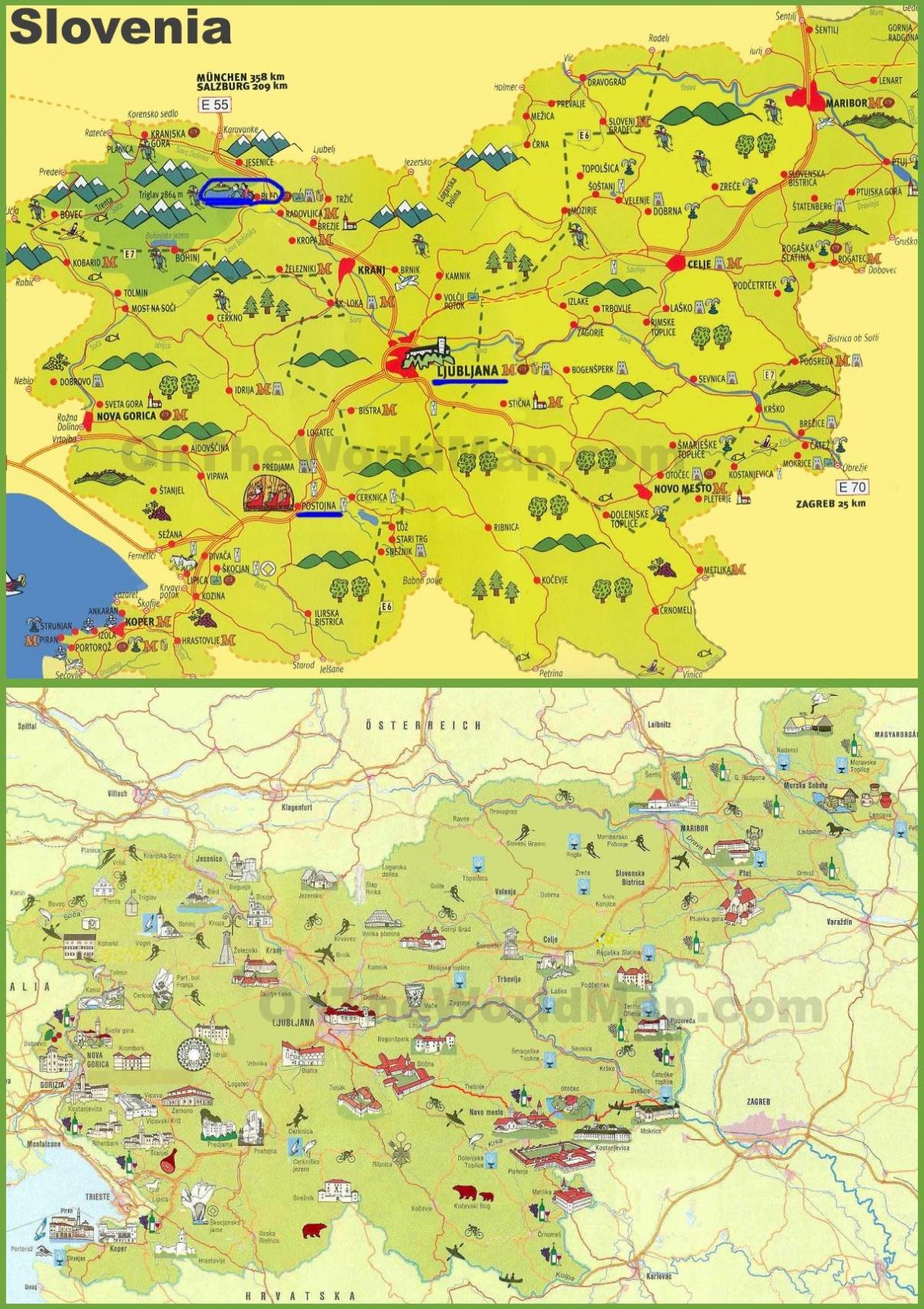 Eslovenia viaxes mapa