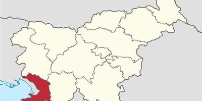 Mapa de karst Eslovenia