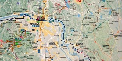 Mapa de Eslovenia ciclismo