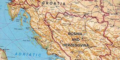 Mapa mostrando Eslovenia